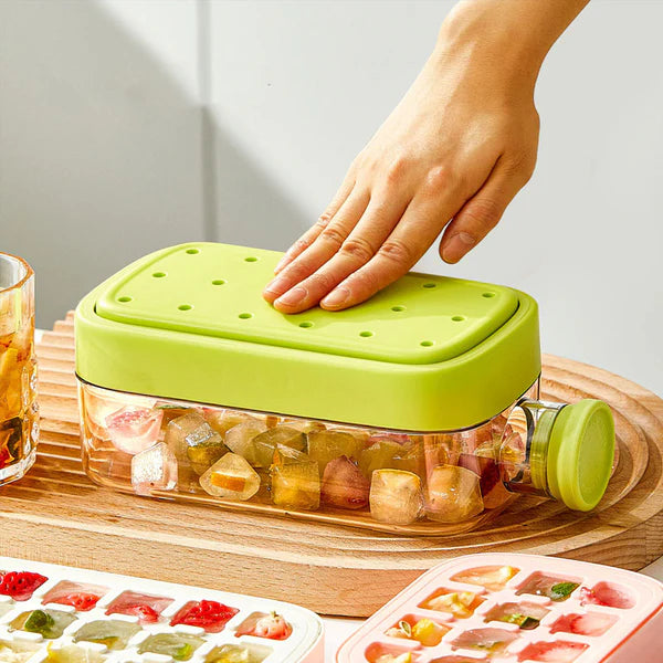 IceVessel- 2 in 1 Touch Press Ice Tray Water Bottle