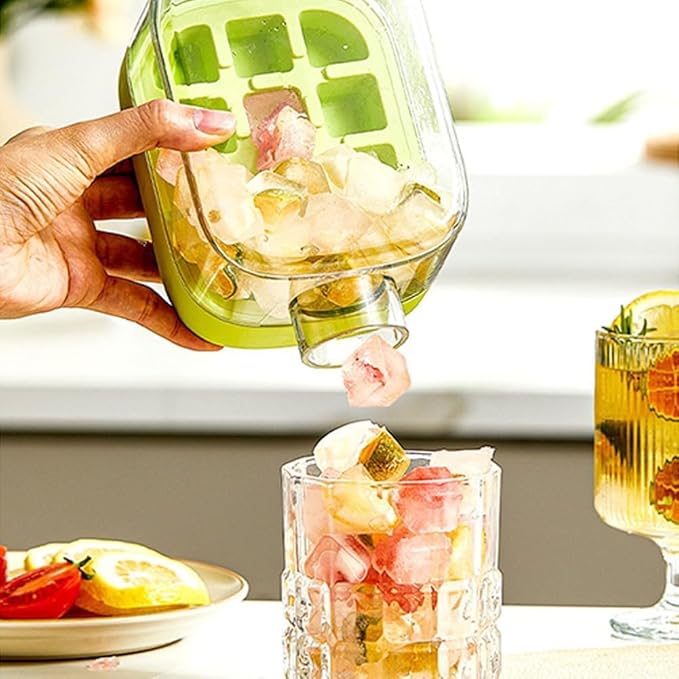 IceVessel- 2 in 1 Touch Press Ice Tray Water Bottle