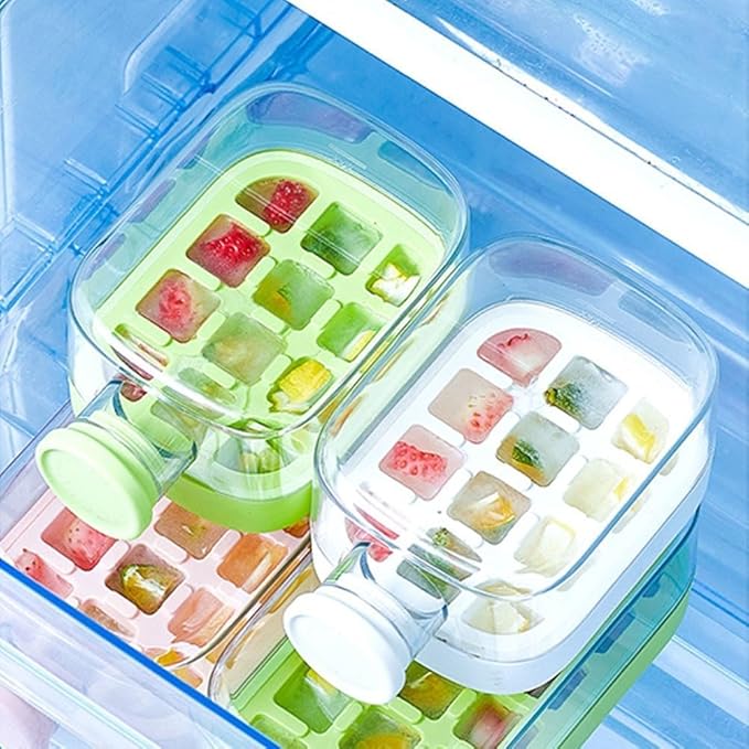 IceVessel- 2 in 1 Touch Press Ice Tray Water Bottle
