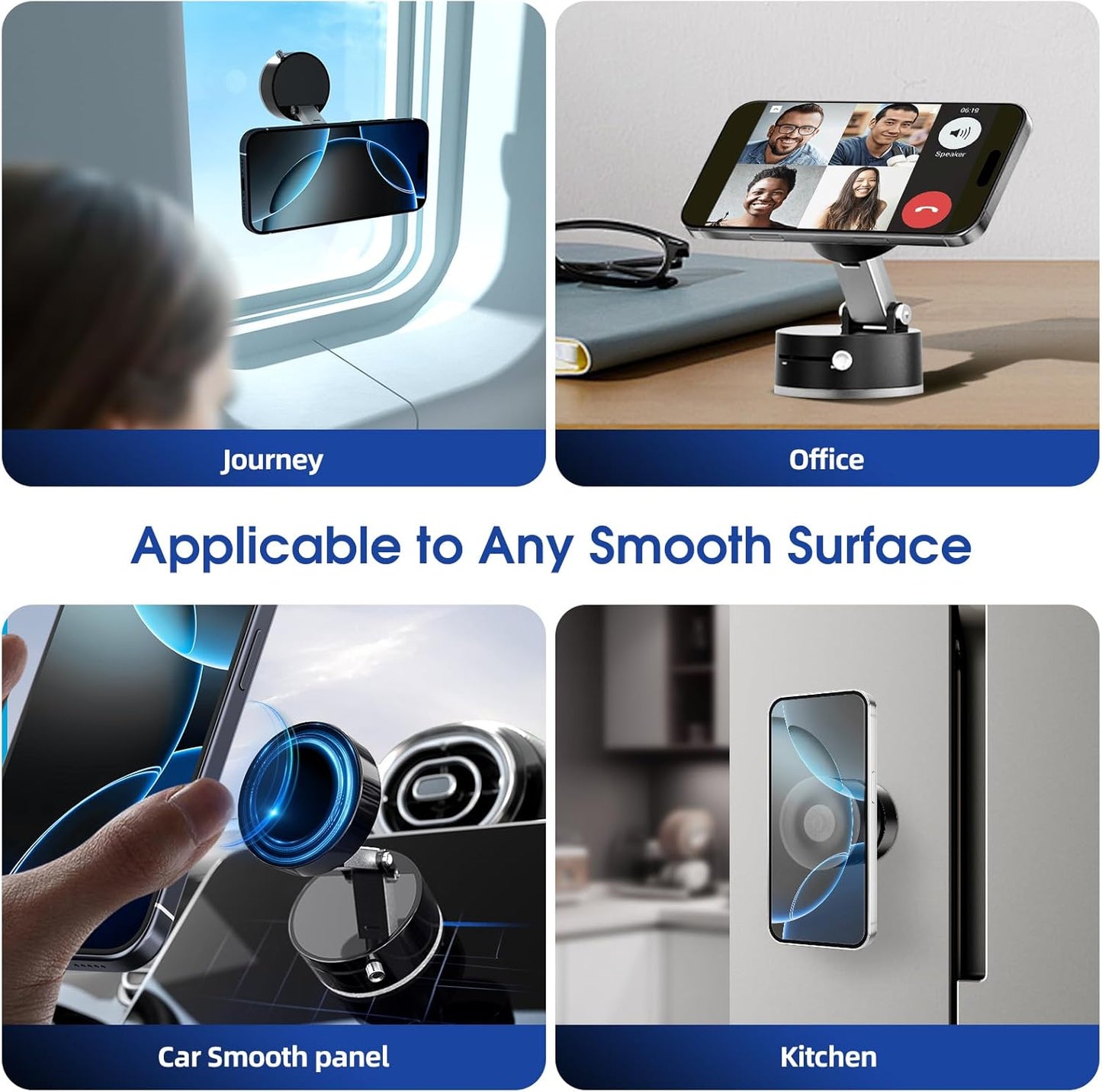 FirmGripX- Suction Magnetic Phone Holder
