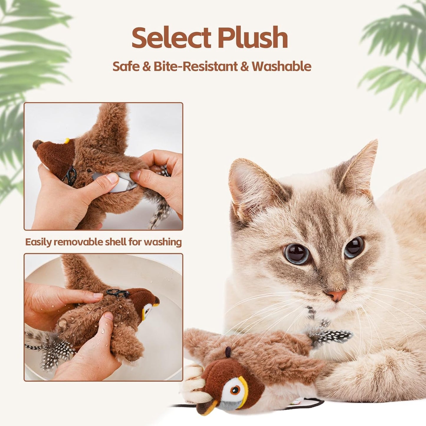 ChirpChase™- Flappy Bird Toy for Indoor Cats