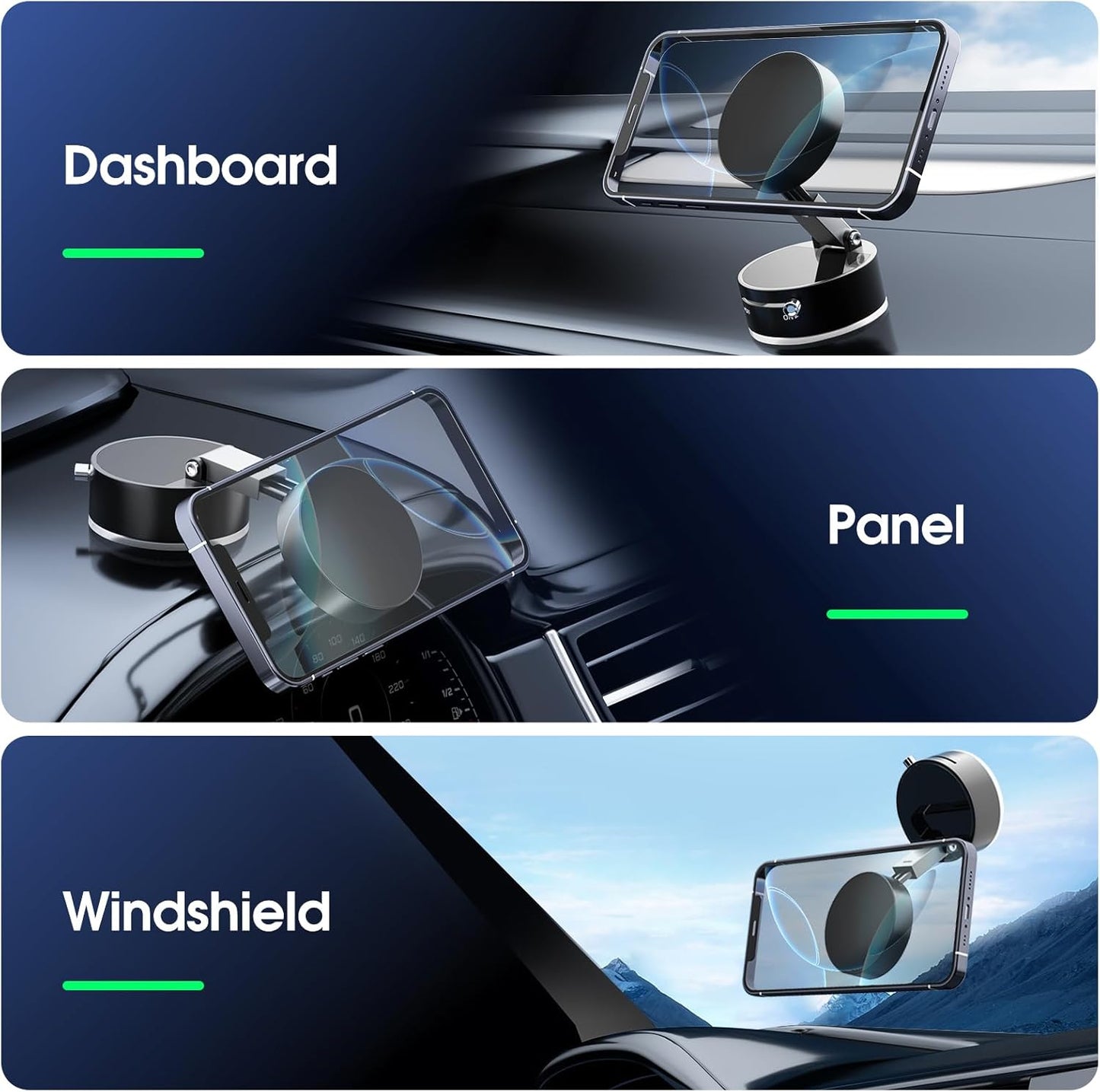 FirmGripX- Suction Magnetic Phone Holder