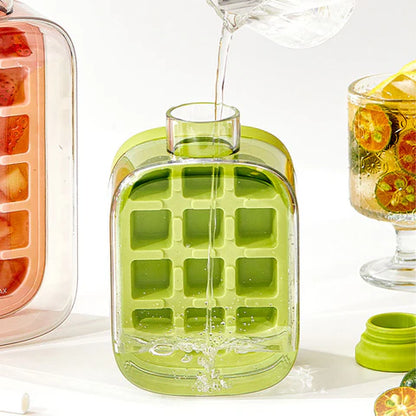 IceVessel- 2 in 1 Touch Press Ice Tray Water Bottle