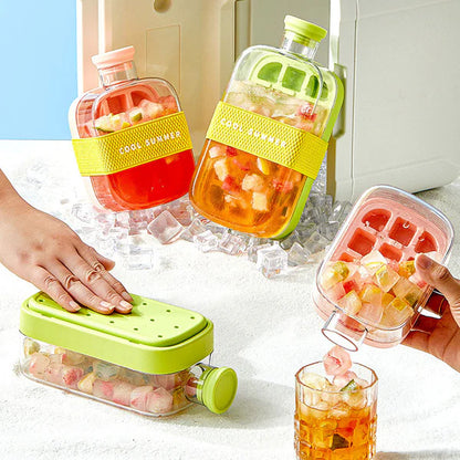 IceVessel- 2 in 1 Touch Press Ice Tray Water Bottle