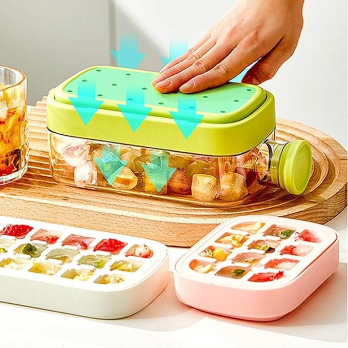 IceVessel- 2 in 1 Touch Press Ice Tray Water Bottle