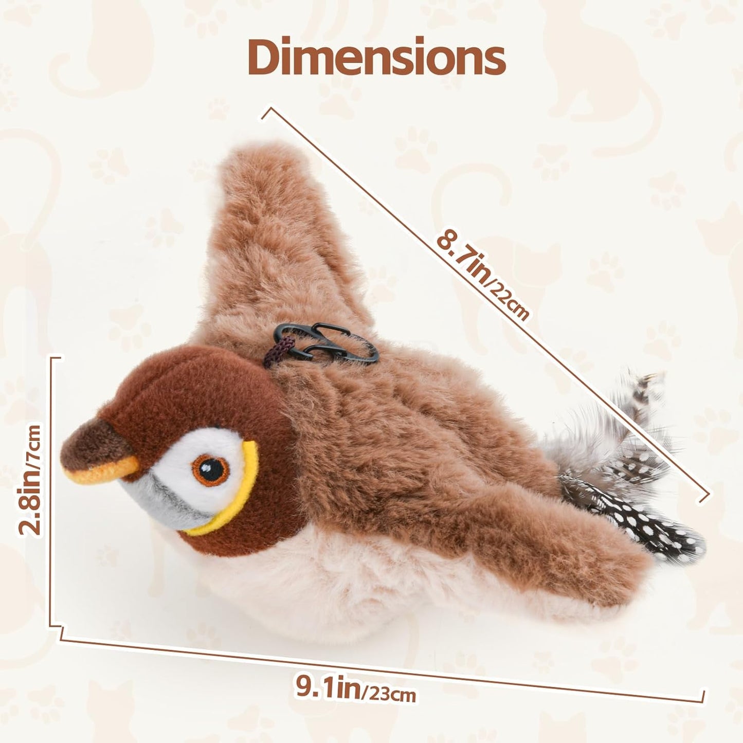 ChirpChase™- Flappy Bird Toy for Indoor Cats