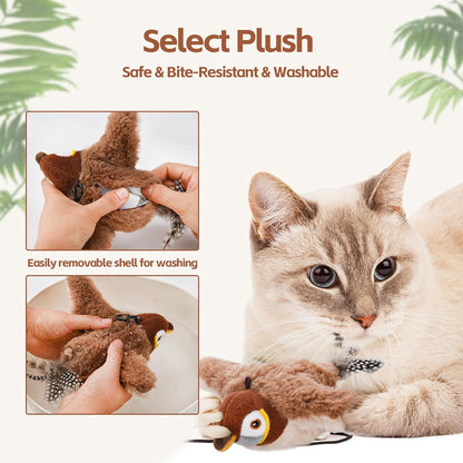 ChirpChase™- Flappy Bird Toy for Indoor Cats